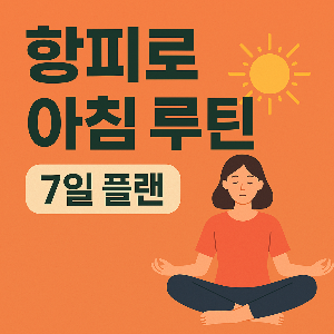 항피로 아침 루틴 7일 플랜