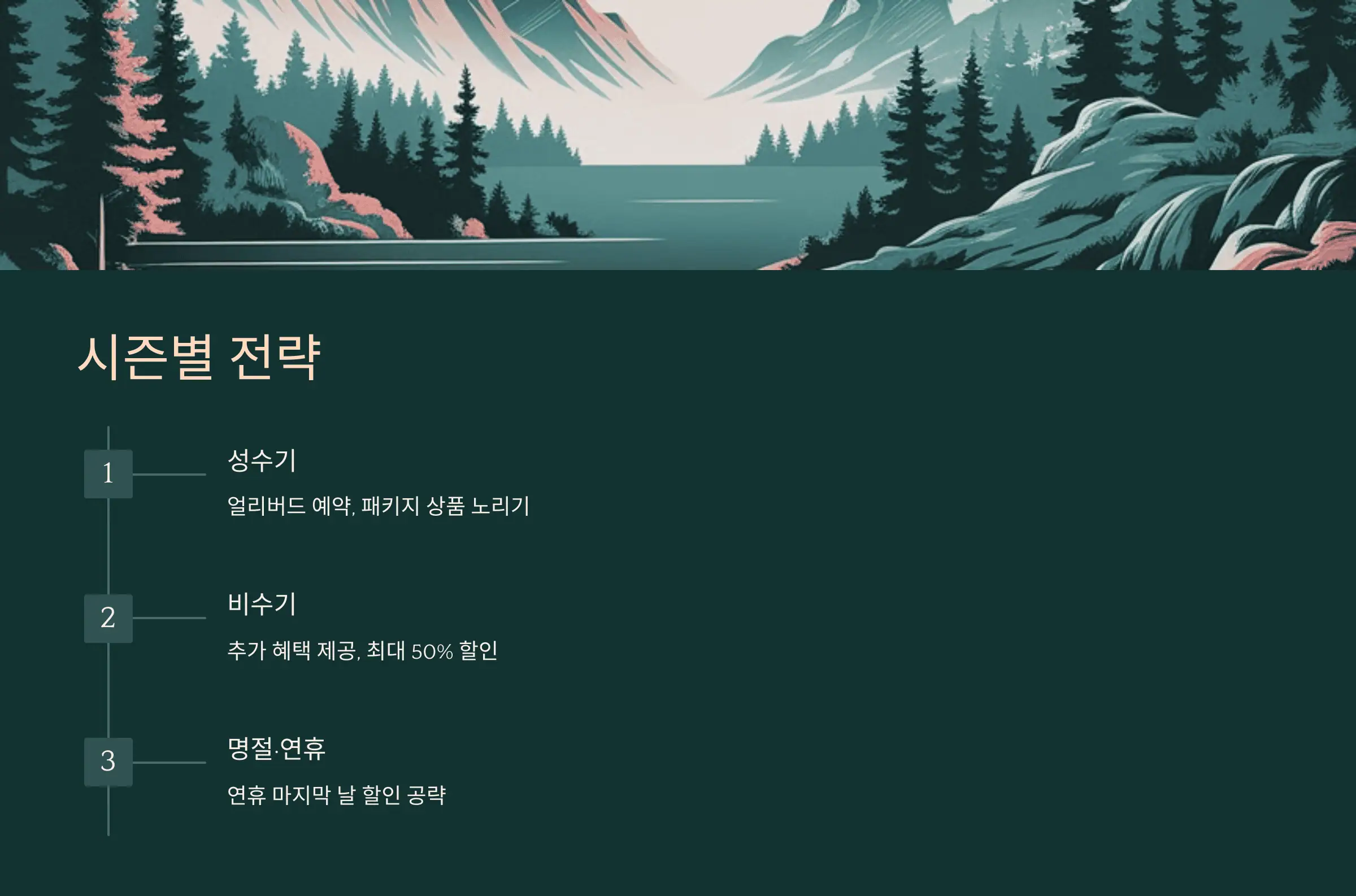 알뜰 예약을 위한 시즌별 전략
