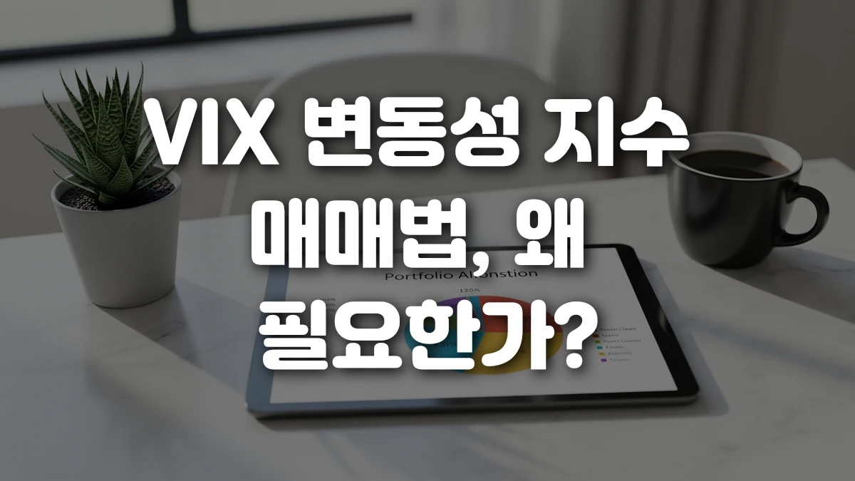 VIX 변동성 지수 매매법 왜 필요한가