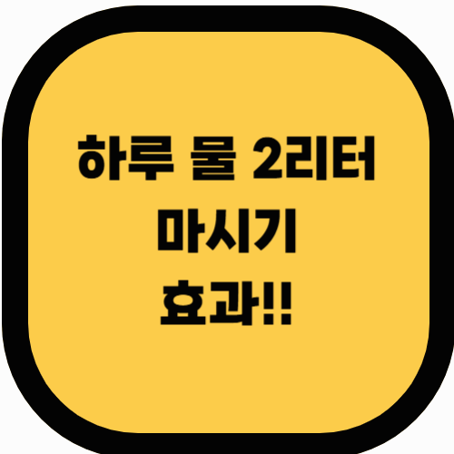 하루 2L 물 마시기 도전: 신체 변화 및 효과