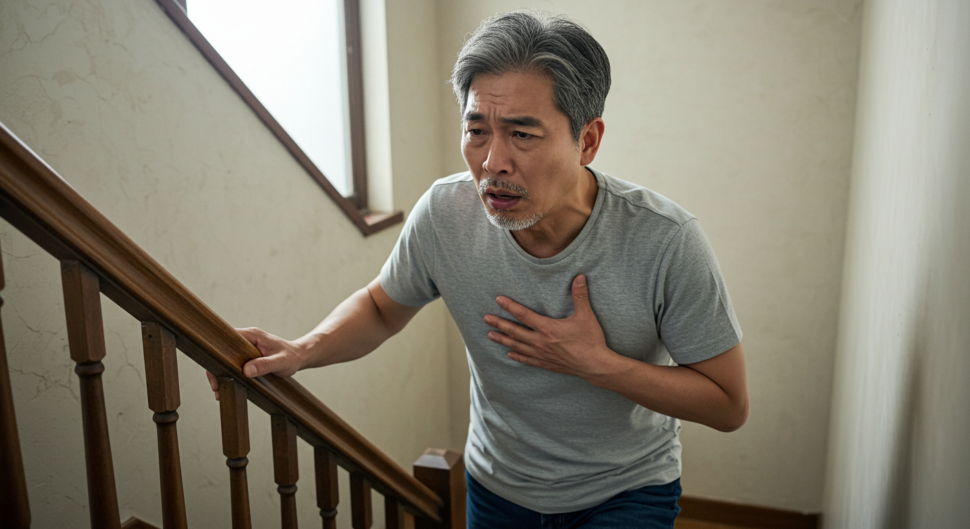 50대 남성 계단오르면서 협심증 초기증상 1