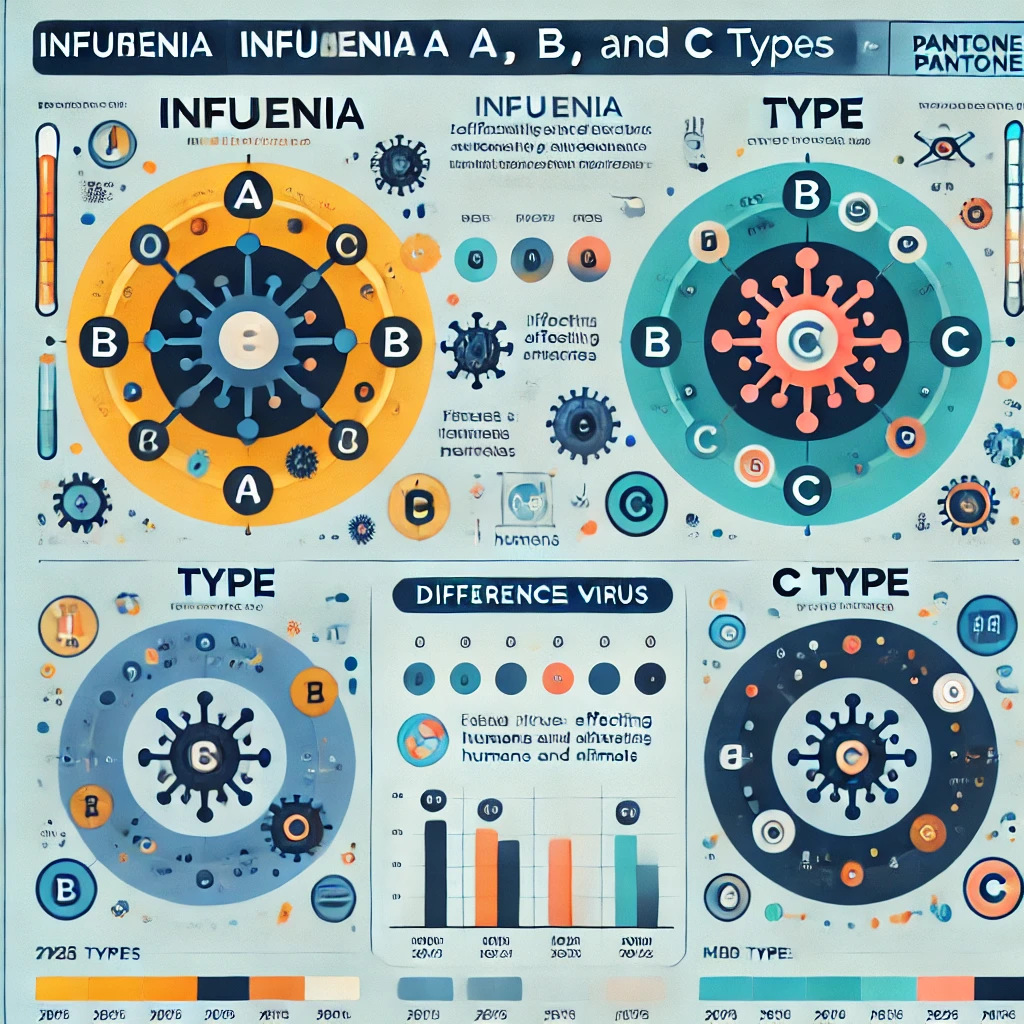 인플루엔자 바이러스의 모양을 형상화한 이미지
