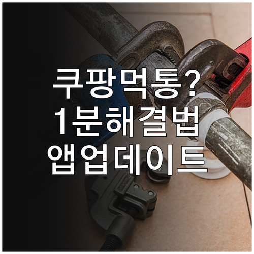 쿠팡 로그인 안 될 때 앱 업데이트와..