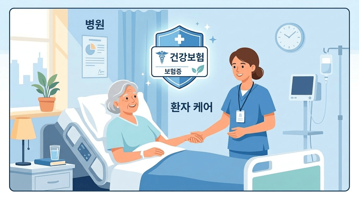 요양병원 간병비 건강보험 적용 관련 대표 일러스트레이션