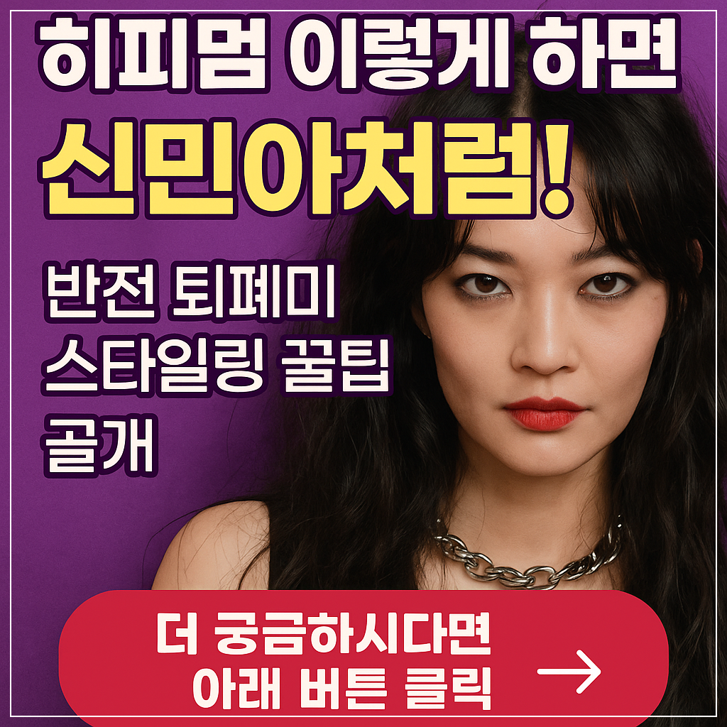 반전 퇴폐미 스타일링 꿀팁 공개