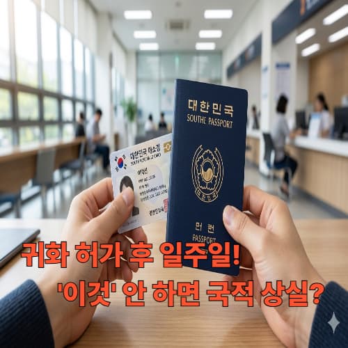 한국 국적 취득 후 '첫 일주일' 행정 가이드: 주민등록증 발급과 여권 신청