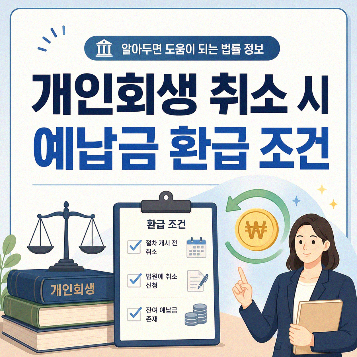 개인회생 취소 시 예납금, 어떤 상황에 돌려받을까