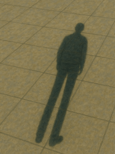 되풀이되는 일상 속 멈춰 선 그림자