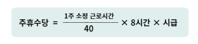 주휴수당 계산법