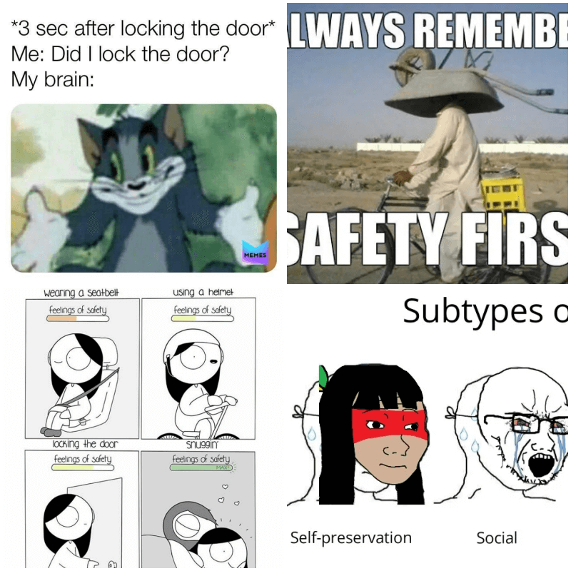 에니어그램 6번 짤 4개