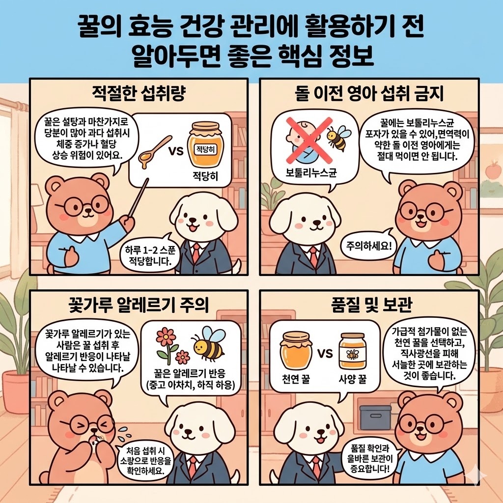 꿀의 효능 건강 관리에 활용하기 전 알아두면 좋은 핵심 정보