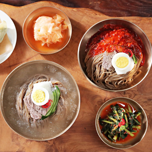 이용식 모란각 냉면 물냉면 비빔냉면 세트 맛 후기