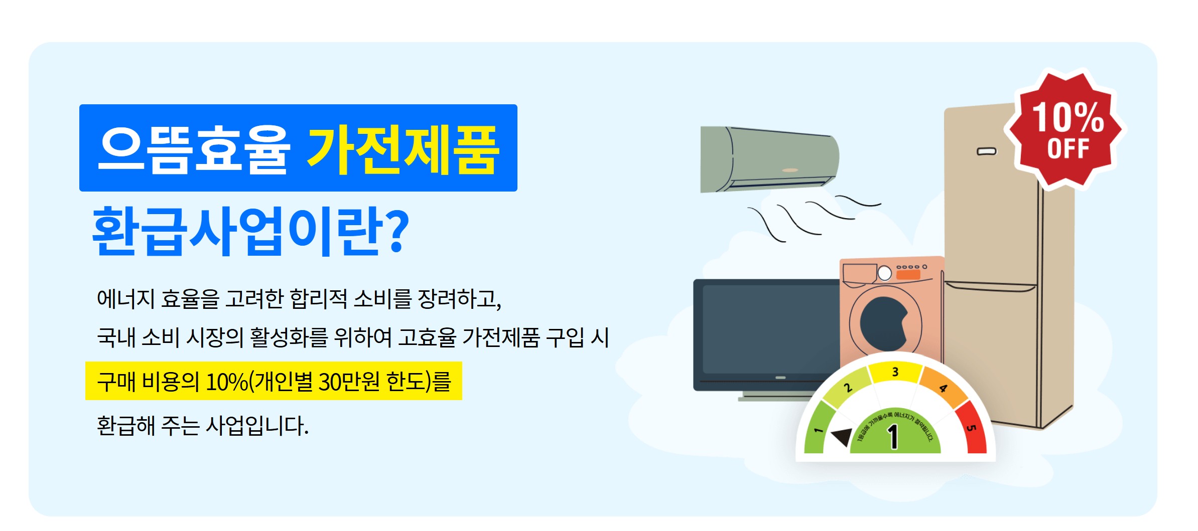 1등급 가전 환급