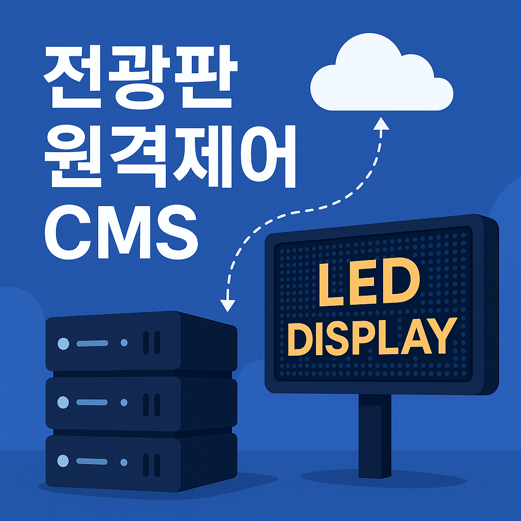 스마트한 LED 전광판 원격제어 CMS