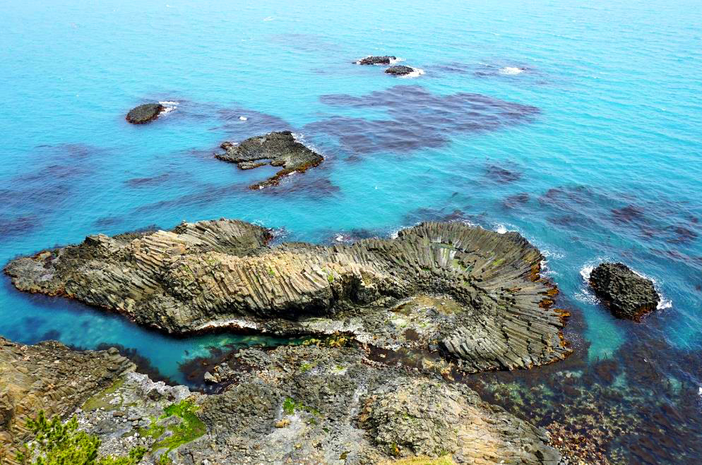 부채꼴 주상절리