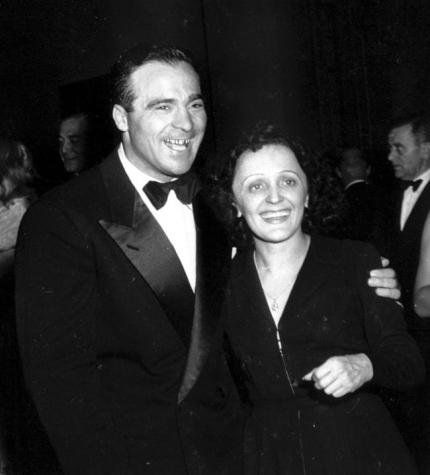 막셀 세르당과 에디뜨 피아프의 행복한 모습