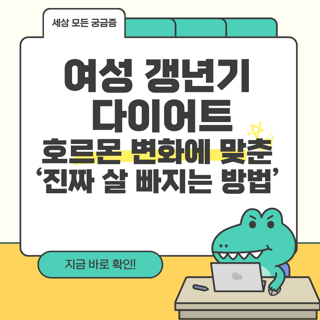 여성 갱년기 다이어트