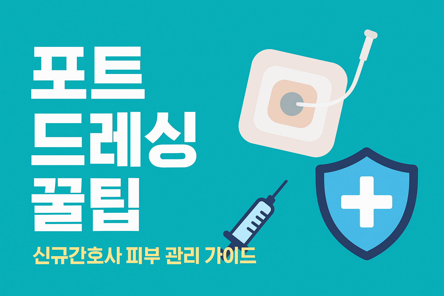 신규간호사 실무 꿀팁 ❘ 중심정맥포트 피부 관리와 감염 예방 완벽 정리
