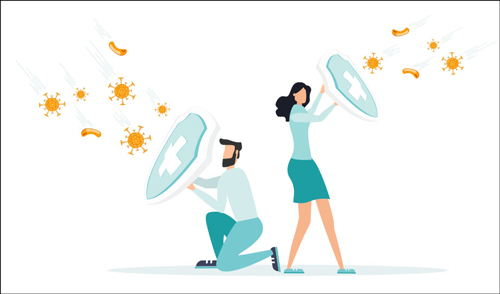 면역력 강화 포스터 이미지