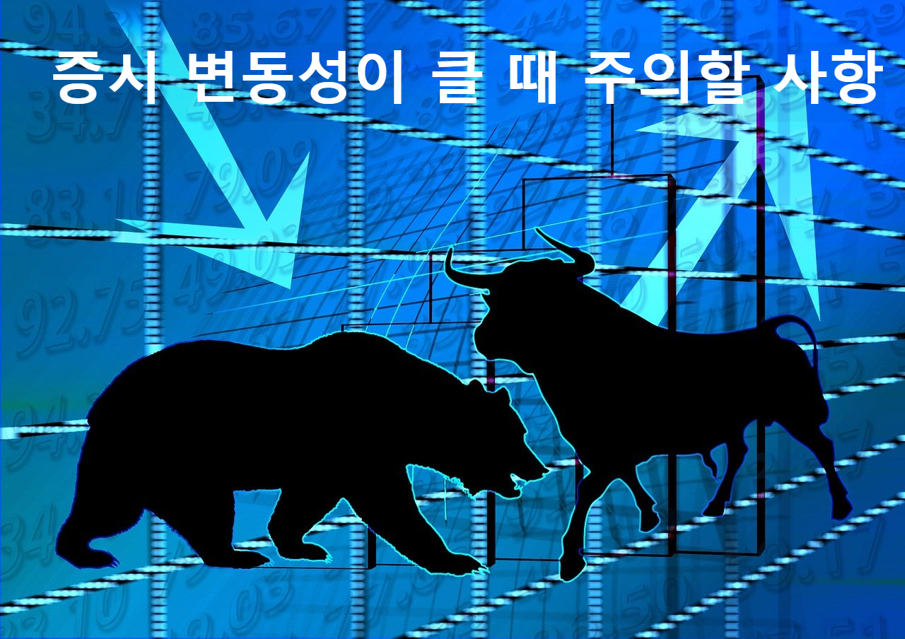 증시 변동성이 클 때 주의할 사항