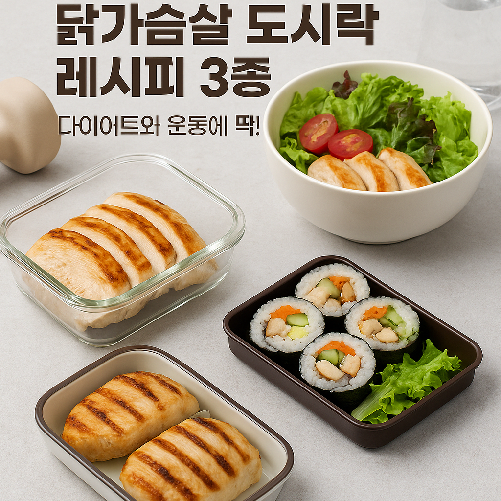 닭가슴살로 만드는 고단백 도시락 레시피 3가지 관련 사진 자료