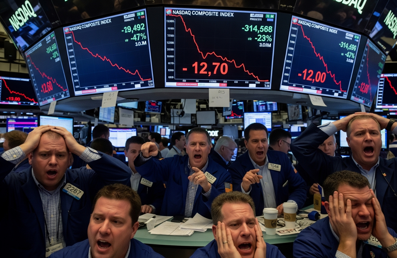 미국증시, 나스닥 급락 이미지
