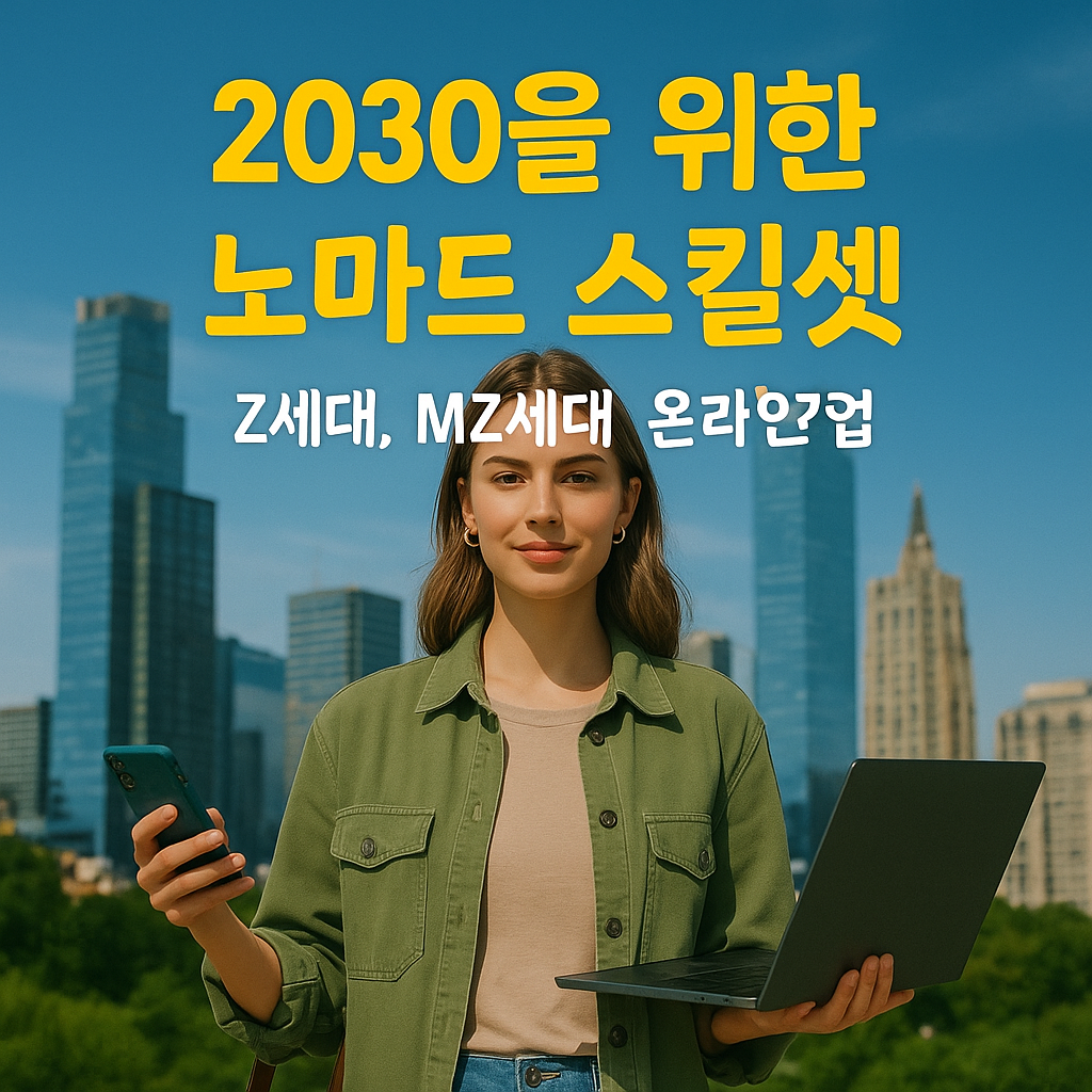 2030을 위한 노마드 스킬셋 (Z세대, MZ세대, 온라인직업)