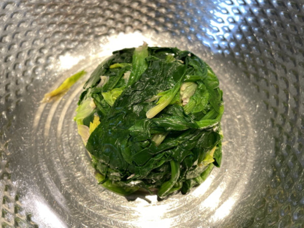 짤순이가 짠 시금치 나물