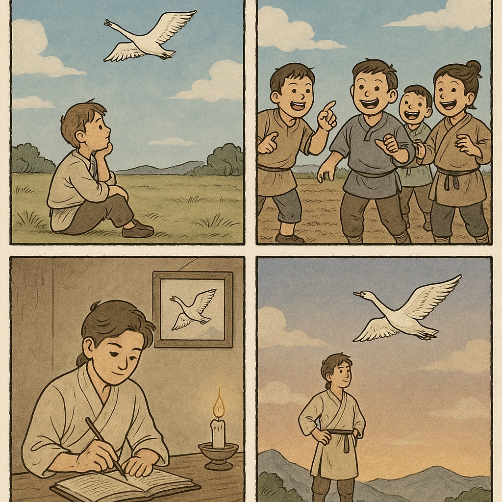 곡망 사자성어 만화