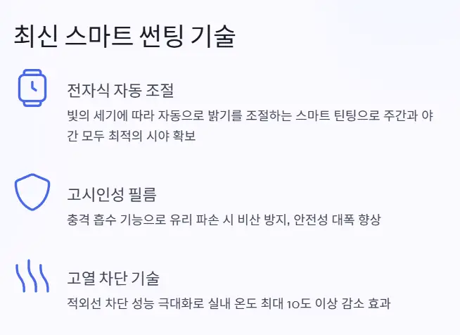 스마트 썬팅 기술