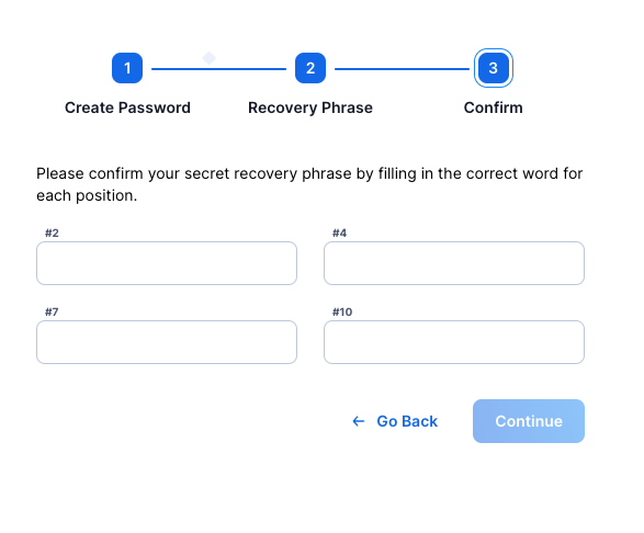시드 문구 입력란