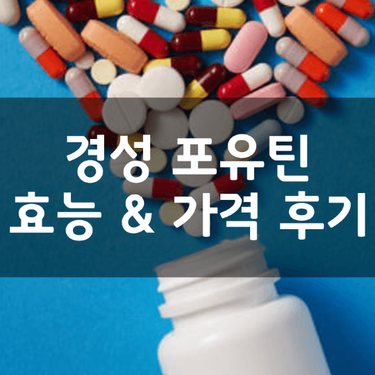 경성포유틴-뜻-성분-효능-복용법-가격-내돈내산-후기-정리