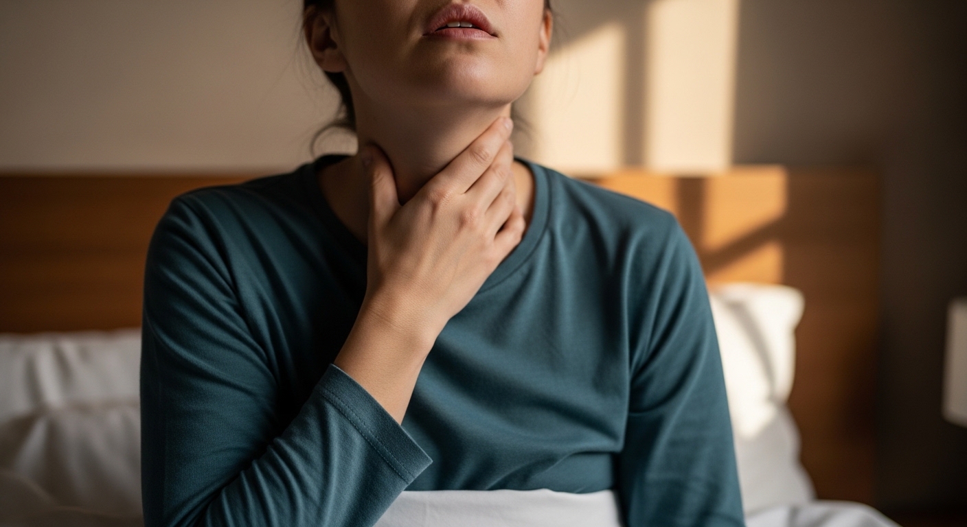 실내 건조를 해결하기 위해 가습기를 사용하는 침실 환경