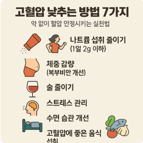 고혈압 낮추는 방법