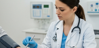 혈압재는 의사-사진