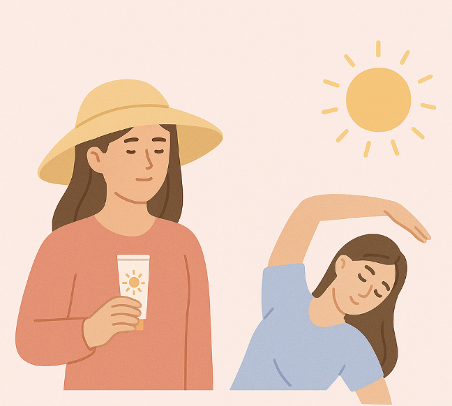 햇볕알레르기 이미지