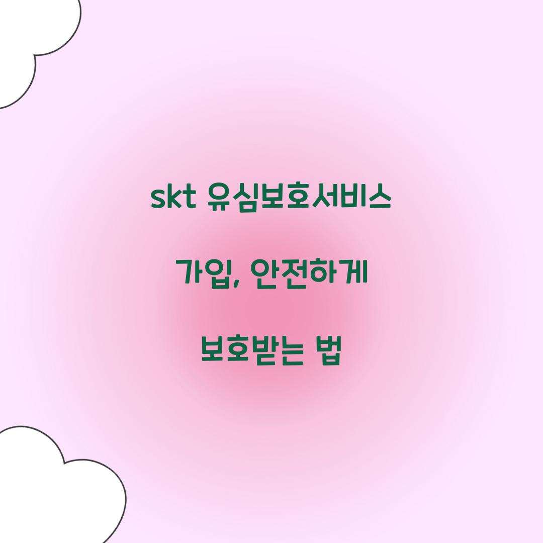 skt 유심보호서비스 가입