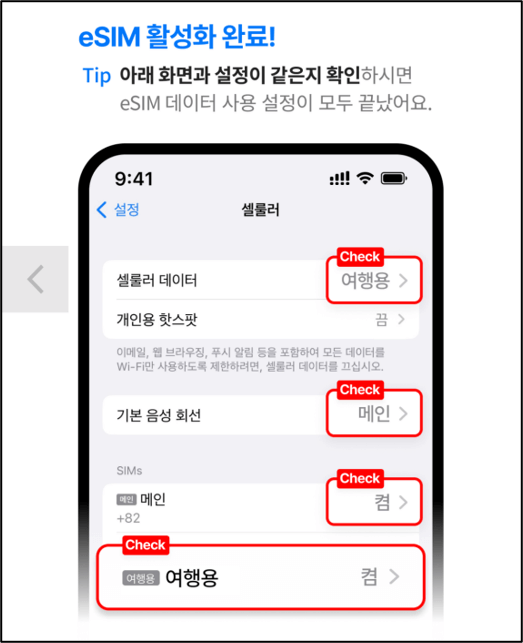 일본 esim 설치