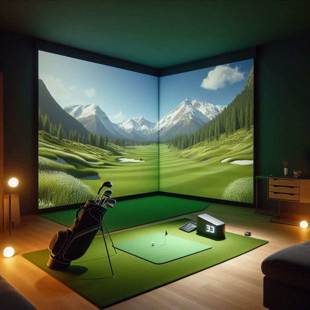 스크린골프장 배경