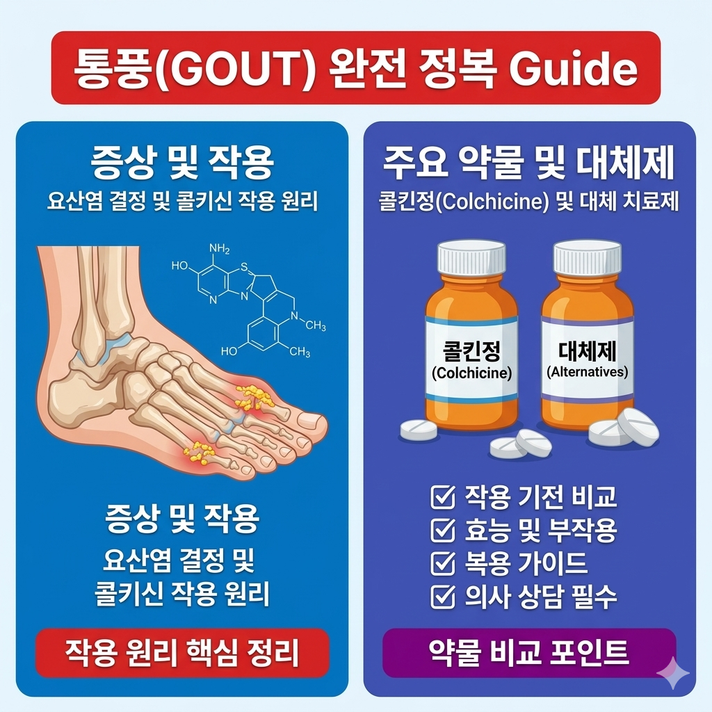 통풍과 콜킨정 그리고 대체제-리브워크
