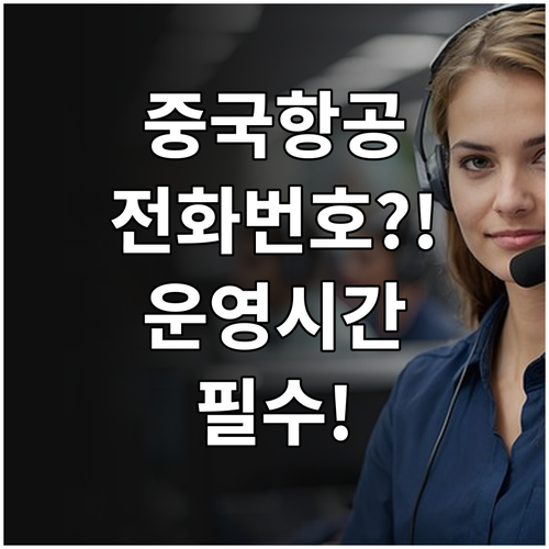 중국국제항공 고객센터 전화번호와 운영..