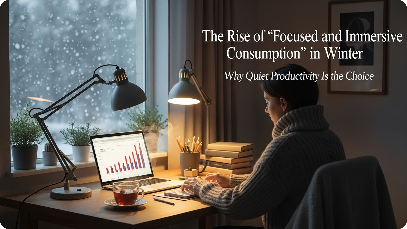 겨울 &lsquo;집중&middot;몰입 소비&rsquo;의 부상 &ndash; 조용한 생산성이 선택되는 이유 : 코시팅(KST)