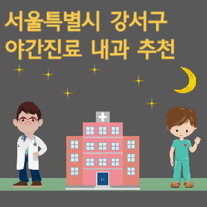 서울 강서구 내과 야간진료 병원 추천