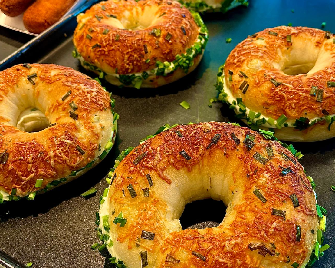 쪽파 베이글 . 호밀 사워도우 달인