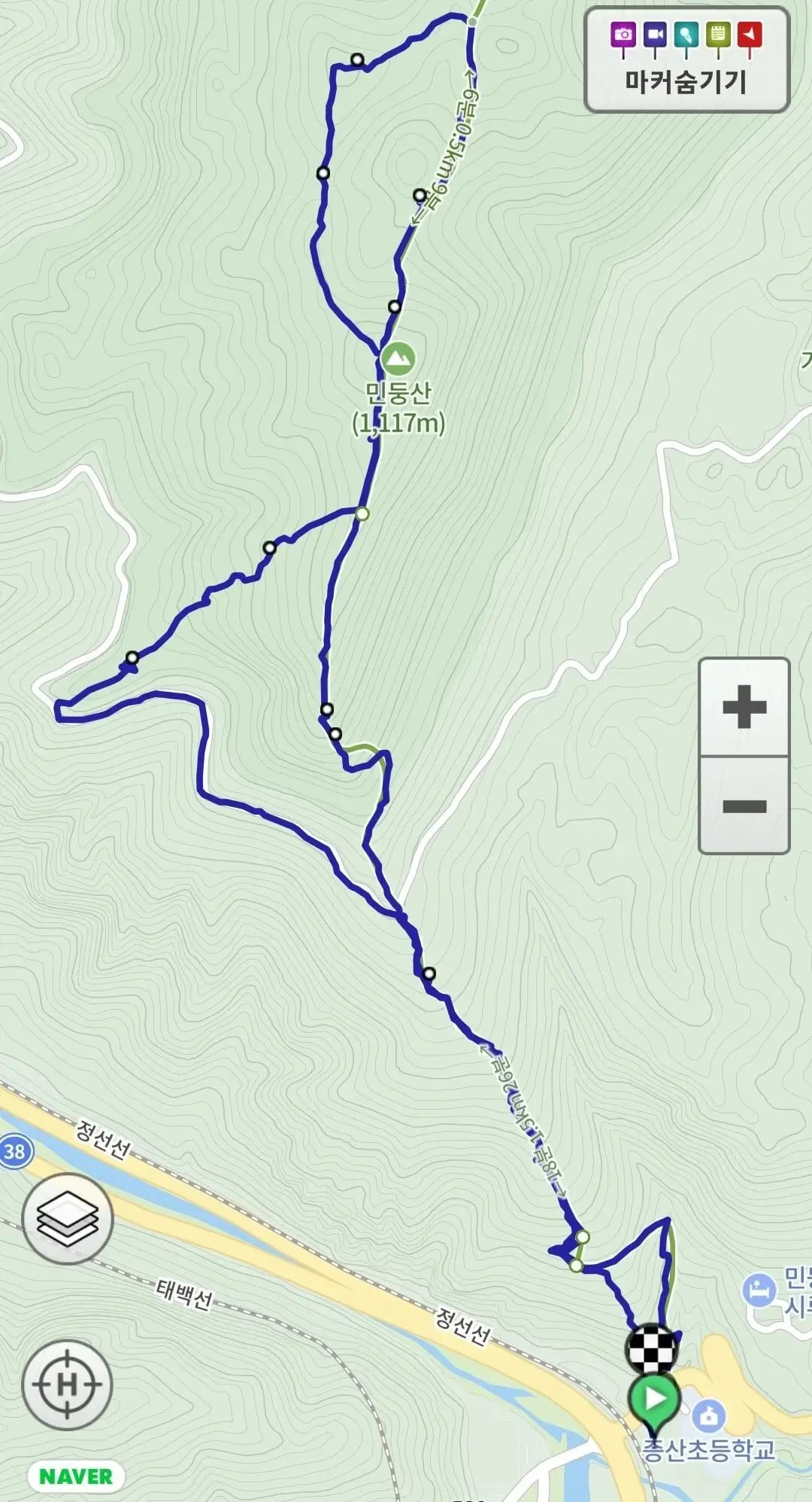 민둥산 등산 코스