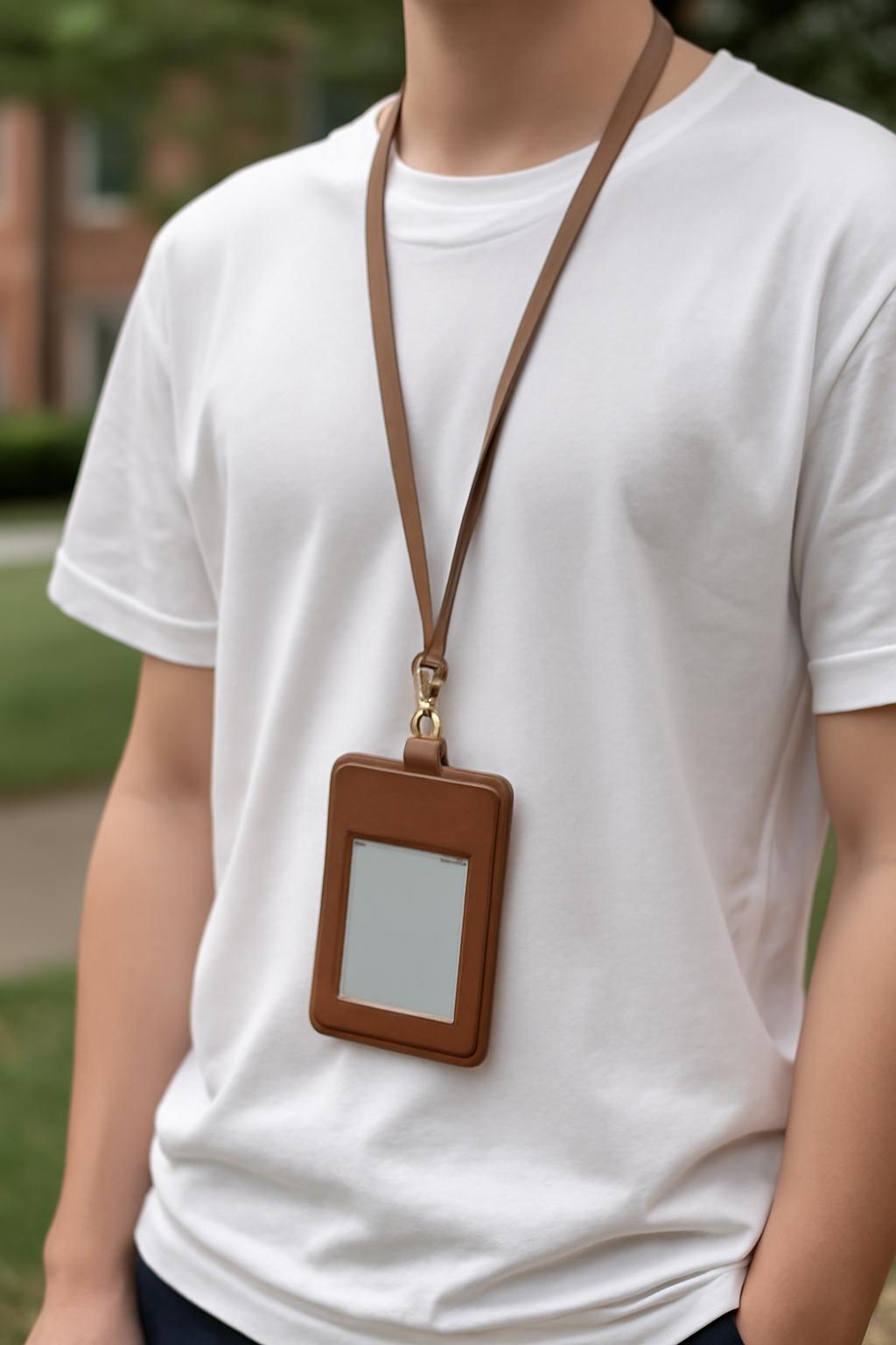 대학생 목걸이 카드지갑