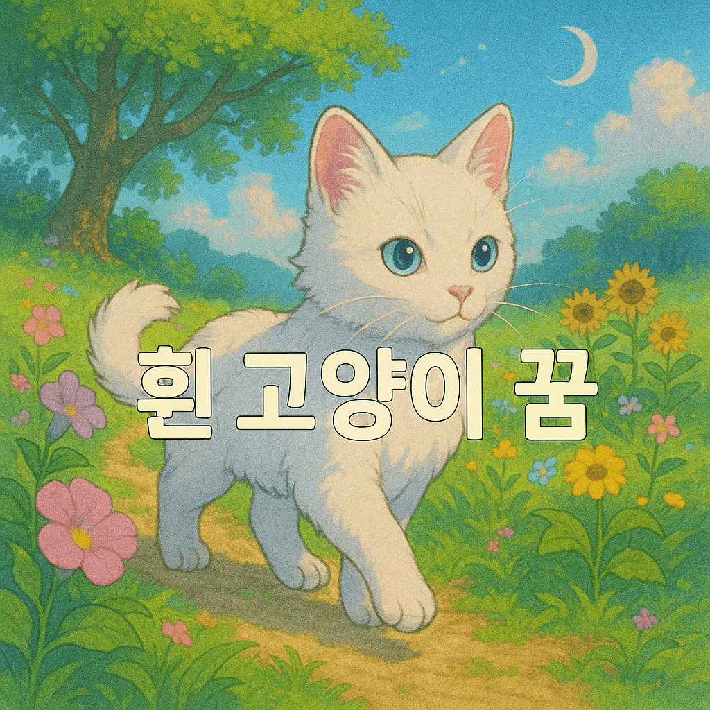 흰 고양이 꿈 해몽