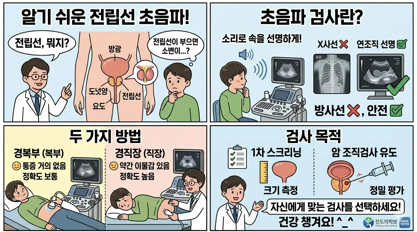 전립선 초음파 검사 방법
