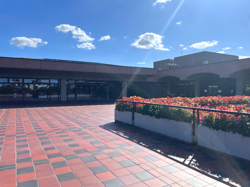 후쿠오카 미술관 2층 테라스