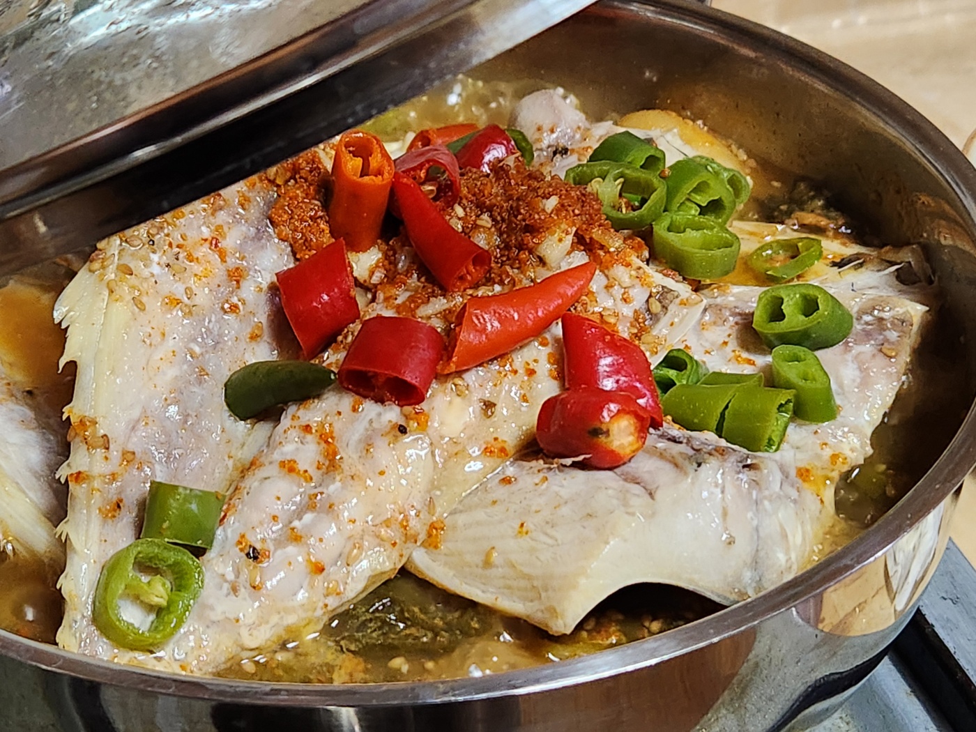 쌀뜨물알타리묵은지고등어찜